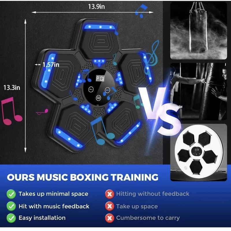 LOLBOX 2025 Music Boxing Machine with Boxing Gloves
