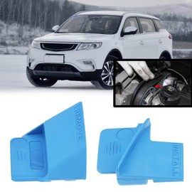 LT Easiyl 2 Sets Car Tools for Disassembly and Assembly of Elastic Belt Support Blocks, V-shaped Disassembly and Mounting Kit for Nylon Belts, Blue