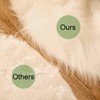 Tatuo White Faux Fur Christmas Tree Skirt Snow Tree Skirts