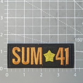 Unbranded Sum 41 Patch 90s Rock Pop Punk Skate Alt Music Embroidered Iron On 1.5x4”