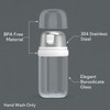KITCHENDAO Glass Sugar Dispenser with Side Pour Spout, Built-in Lid