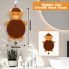 JEROKUMI Hand Towel - Highland Cow Microfiber Chenille Cute Hand