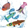 BoomBone Squeaky Dog Water Pool Toys 4 Pack, Interactive Summer