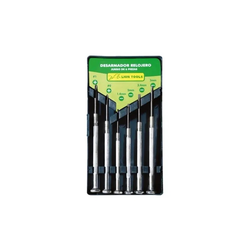 Kit Desarmadores Joyero Relojero Celulares Electronica Lion