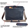 Real Leather Laptop Bag Men Women Distressed Vintage Messenger Satchel