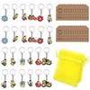 24Sets Thank You Gifts - Superior Bee Themed Keychain Set