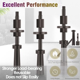Quick Release Anchor Bolt & Nut Reusable Expansion Bolt Perfect for Anchoring Core Drilling Machines, Rig Stands, Wall Saw Track and Wire Saws in a Rigid Position 1 Set