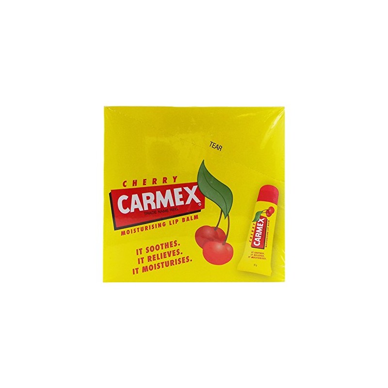 Carmex Bálsamo labial con sabor a cereza SPF 15 Tubo