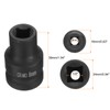 sourcing map 4 Point Square Socket 1/2" Drive 8mm Metric