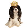 Rubies Gold Tiara with Pink Stones Pet Costume Accessory