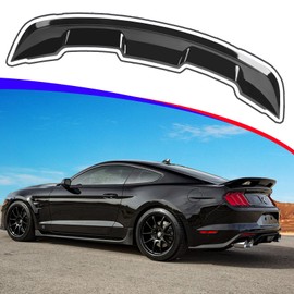 AAriguthel Rear Spoiler Wing Compatible with 2015-2023 Mustang V6/V8/Shelby/GT/EcoBoost 2-Door Coupe Models GT500 GT350 Style ABS Rear Trunk Spoiler