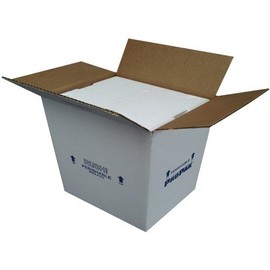 Air Sea Containers Insulated Styrofoam Cooler Complete w/Base & Lid - Great for Shipping Medical Specimens, Produce & All Sorts of Perishables - Inner Dims: 12.25"x12.25"x12" Made in U.S.A.