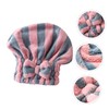 NOLITOY 1pc Striped Dry Hair Cap Bathroom Supplies Striped Bathing