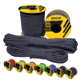 EdcX 3 mm Nylon Paracord 425 (15, 30, 50 and 100m) – 3 mm Type II, 100% Nylon Rope, 3 Strand Rope, 3 mm Nylon Rope in Many Colors (Navy Blue, 15 m)