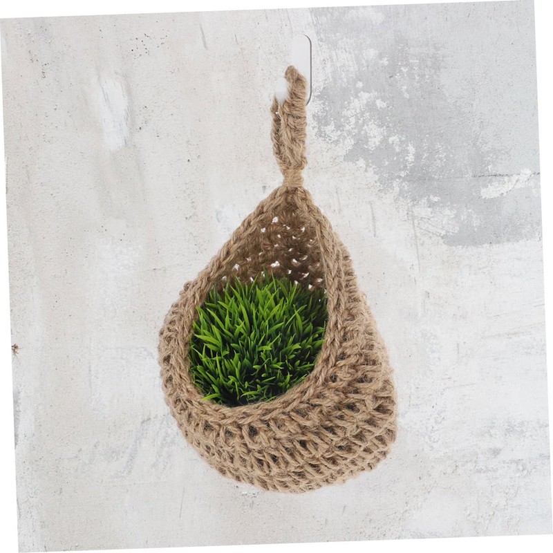 CHILDWEET 3pcs Bohemian Wall Teardrop Baskets Stylish Fruit Vegetable Storage