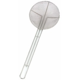 Crestware 6-1/2-Inch Round Screen Mesh Skimmer, 1.5 Inches, Silver