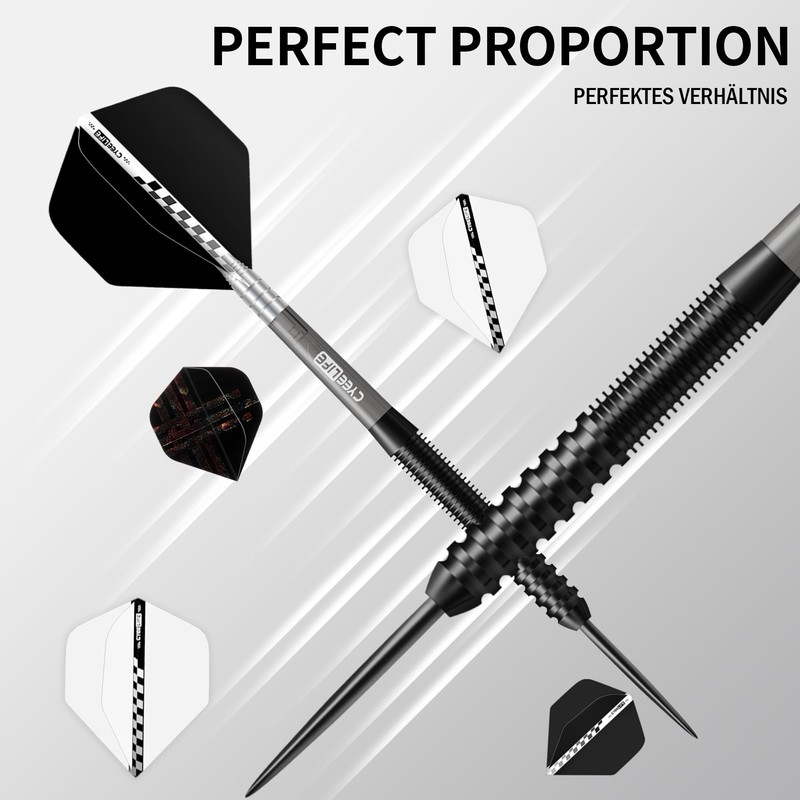 CyeeLife Tungsten Darts 23g Steel Tip,Steel Tip Darts Set with