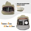 Cwatcun Camera Sling Bag Compact Large Camera Case, Waterproof Canvas