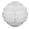 3-Pack 14 Inch Honeycomb Scalloped Tissue Ball Party Decoration (White)