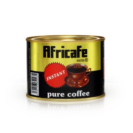 AFRICAFE - Organic Instant Coffee - Tanzania - 100% Arabica and Robusta - 100g Metal Tin