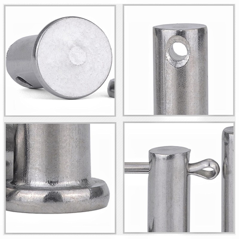 8-20Pack Multisize Flat Head Adjustable Clevis Pin,with Multi-Hole Cylindrical Pin