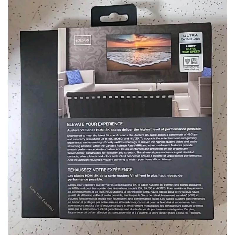 Austere 7 VII Series 1.5m Premium Braided 8K HDMI Cable