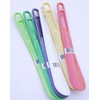 Lot of 6 Plastic Colored Shoe Horns 10 x 1.5"