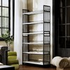 BUZUEY 6 Tier Bookshelf,72in Tall Bookcase for CDs/Movies/Books, Home Office