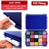 20 Compartment Large Pill Case with Airtight Seal - Silicone