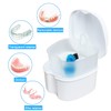 Keedolla Denture Soaking Box Orthodontic Retainer Bath Case with Strainer