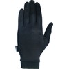 Chiba Men's Liner Gloves, Silk, Black, L