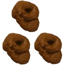 Zhhuoc 3Pcs Brown Fake Poopy Games, Realistic Fake Poop, Novelty Floating Fake Poop Toys for April Fools' Day Prank, Perfect Gag Gift, Prank Gift and Practical Joke Games