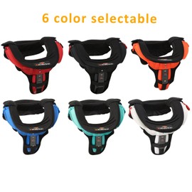 Motocross Gear Neck Protector Motorcycle Neck Brace for Adult Neck Guard MTB Body Protection Gear (Black&White)