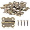 BokWin 40PCS Antique Brass Butterfly Hinge 1 inch Hinges Antique