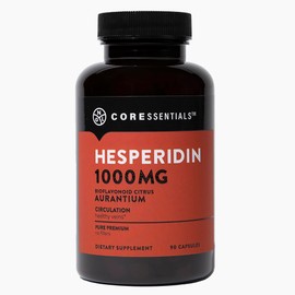 Hesperidin 1,000mg - 100% Pure Ingredient no Mixes or Additives for Blood Circulation, Leg Veins Health, Purity Guarantee 90 Capsules
