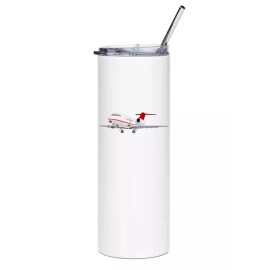 Canadair Challenger 600 Stainless Steel Water Tumbler with straw - 20oz.