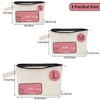 Koolmox 20 PCS Large Cosmetic Pouch with Bottom and Strap,
