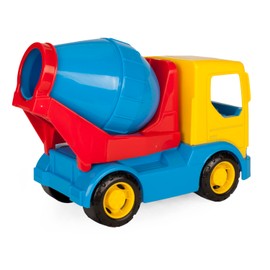 Wader Tech Truck 35313 Concrete Mixer with Rotating Drum and Sturdy Steel Axles, Approx. 23.5 x 11.5 x 17 cm, from 12 Months, Ideal as a Gift for Creative Play