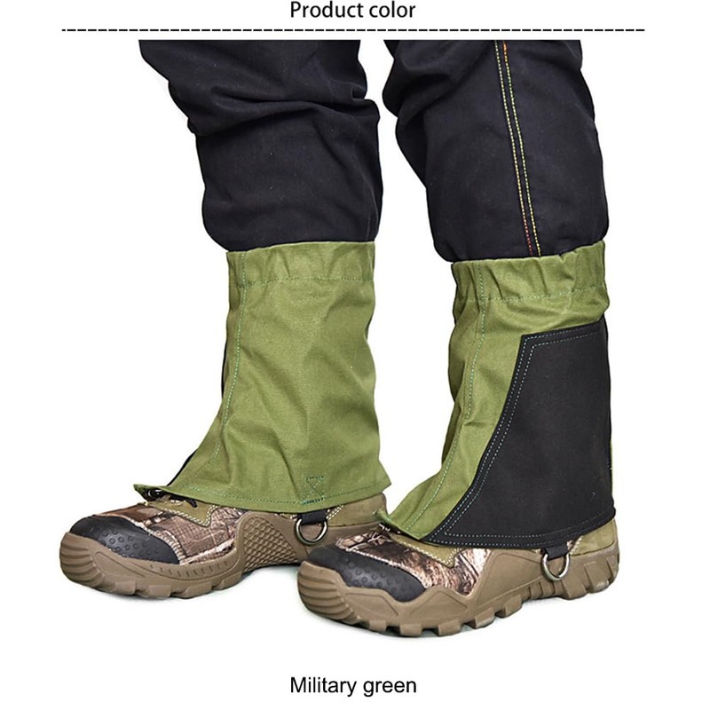 EMUKOEP Waterproof Ankle Gaiters Low Adjustable Protective Shoe Covers for
