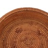 2 PCS Round Rattan Basket Unique Texture Hand Woven Process
