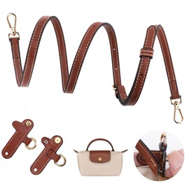 Strap for Mini Bag Strap Kit, Leather No-Punch Adjustable Purse Straps Crossbody Replacement for Bags for Women, Purse Accessories (Shoulder strap width 1.2cm)