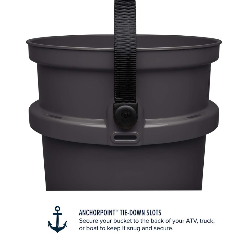 YETI Loadout 5-Gallon Bucket, Impact Resistant Fishing/Utility Bucket, Wetlands Brown