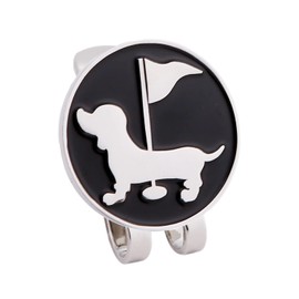 Golf Marker Magnetic Marker Dog Golf Marker Green Marker Ground Golf Ground Golf Magnetic Clip Hat Clip Cap Marker Golf Equipment Golf Goods VALLERY (1 Piece) (Dachshund)