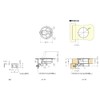 Sugatsune Industrial Lamp Stamp Flash Panel Latch LJ-61 Type LJ-61-BL