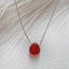 Joxevyia Carnelian Necklace Red Carnelian Raw Stone Healing Crystals Necklace