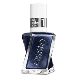 Gel by essie Longwear Nail Polish, Metallic Blue, Ice Ice Navy, No UV | 2-Step Colour And Top Coat System For A Plump, Gel-Like Manicure That Lasts Up To 15 Days, No UV Light Needed
