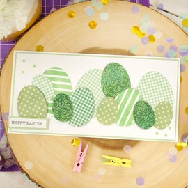 Hunkydory Moonstone - Straight Edged Nesting Eggs - Easter Craft Die Set - MSTONE875