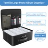 Fireproof Safe Photo Storage Box with 18 Inner 4" x