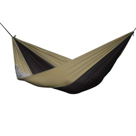 Vivere PAR22 Nylon Double Parachute Hammock - Black/Sand