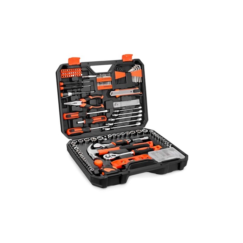 248-Piece Tool Set - General Household Hand Tool Kit with